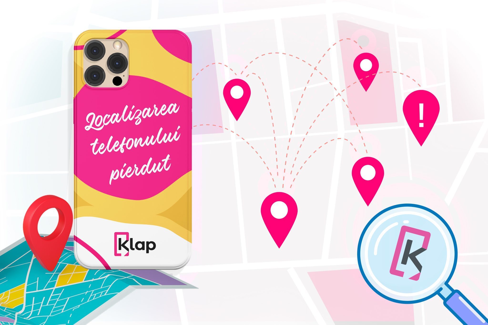 klap localizare telefon pierdut