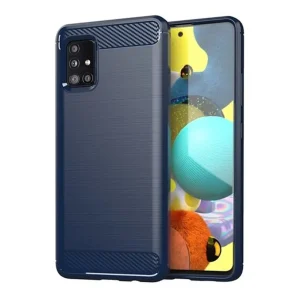 carcasa carbon tpu galaxy a albastru klap ro