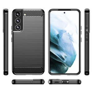 husa carbon samsung galaxy s plus black klap