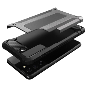 husa rugged hybrid armor samsung galaxy s ultra black klap