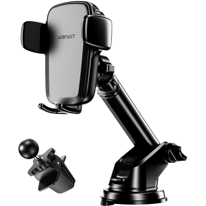 suport telefon auto incarcator wireless negru acefast